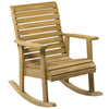 Slatted Rocking Chair — Light Brown
