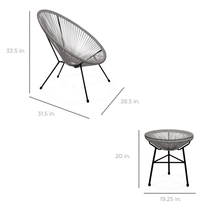 Practical glass table