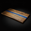 Acacia Wood Serving Board with Blue Pearl Resin