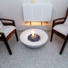 42" Concrete Propane Fire Pit Bowl — Dark Gray