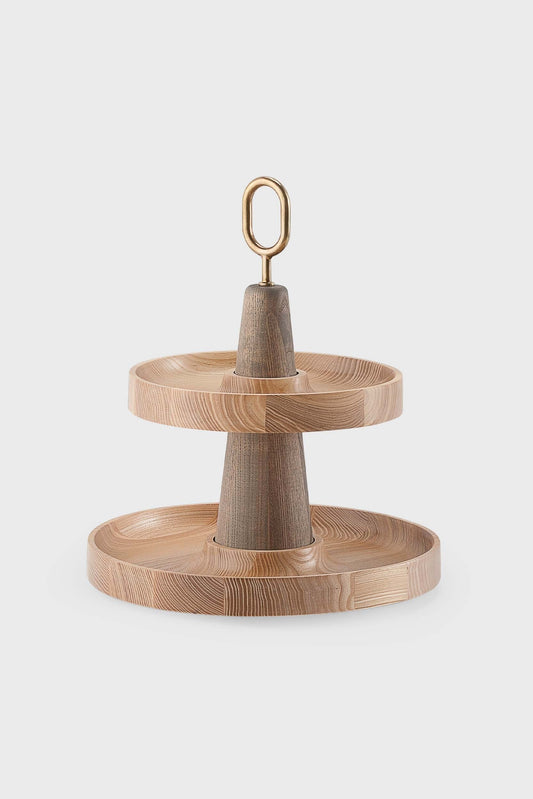 Tiered Coastal Serving Stand