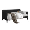 Twin size Modern Black Velvet Upholstered Daybed-0