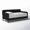 Twin size Modern Black Velvet Upholstered Daybed-2