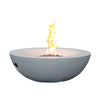 42" Concrete Propane Fire Pit Bowl — Antique White
