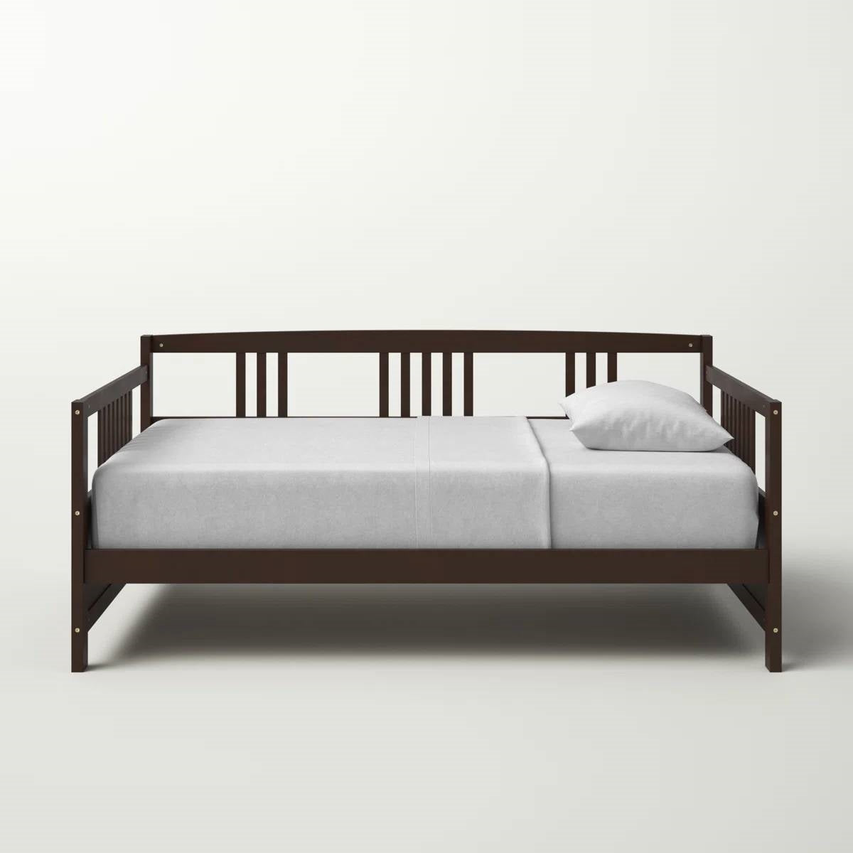 Full size Daybed in Dark Brown Wood Finish-2