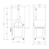 Outdoor Wood Fired Pizza Oven with Side Table