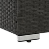 5-Piece PE Wicker Patio Sofa Set with Coffee Table