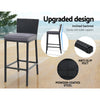 4-Seater Outdoor Bar Set with Rattan Stools and Glass-Top Table
