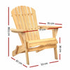 Folding Wooden Adirondack Lounge Chair for Outdoor Living