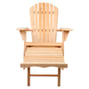 Folding Adirondack Chair and Ottoman Set
