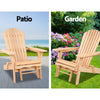 Folding Adirondack Chair and Ottoman Set