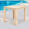 Wooden Outdoor Side Table, Natural Hemlock