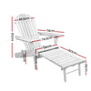 NNEDSZ Set of 2 Outdoor Sun Lounge Chairs Patio Furniture Lounger Beach Chair Adirondack-1