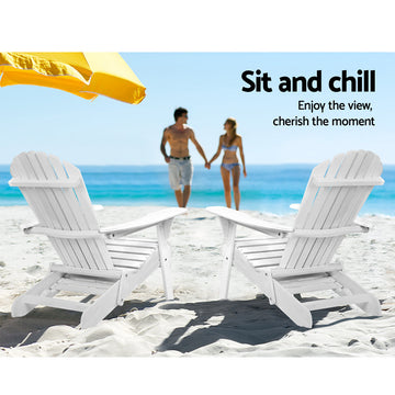 NNEDSZ Set of 2 Outdoor Sun Lounge Chairs Patio Furniture Lounger Beach Chair Adirondack-4