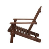 3-Piece Adirondack Outdoor Table and Chair Set, Wooden