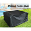 7-Piece Outdoor Wicker Sofa Set with Coffee Table