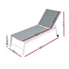 NNEDSZ Sun Lounger Chaise Lounge Wheels Patio Furniture Outdoor Setting White