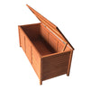 Outdoor Storage Bench Box 210L Wooden Patio Furniture Garden