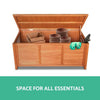 Outdoor Storage Bench Box 210L Wooden Patio Furniture Garden