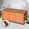Outdoor Storage Bench Box 210L Wooden Patio Furniture Garden