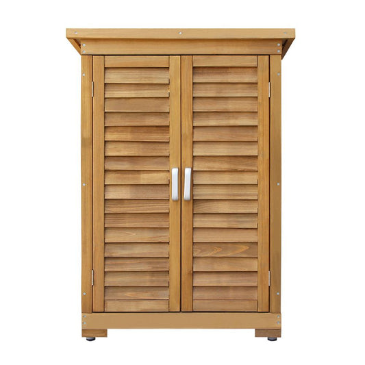 Portable Wooden Garden Storage Cabinet