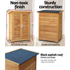 Portable Wooden Garden Storage Cabinet