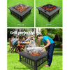 NNEDSZ Outdoor Fire Pit Table Grill Fireplace Stone Pattern