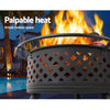 2-in-1 Fire Pit and BBQ Grill 76cm