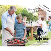2-in-1 Fire Pit and BBQ Grill 76cm