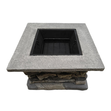 NNEDSZ Stone Base Outdoor Patio Heater Fire Pit Table