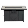 42-Inch Propane Gas Fire Pit Patio Table with Blue Fire Glass
