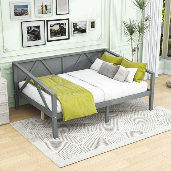 Full size Daybed in Grey Wood Finish-0