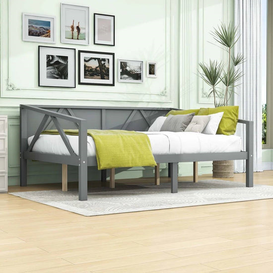 Full size Daybed in Grey Wood Finish-1