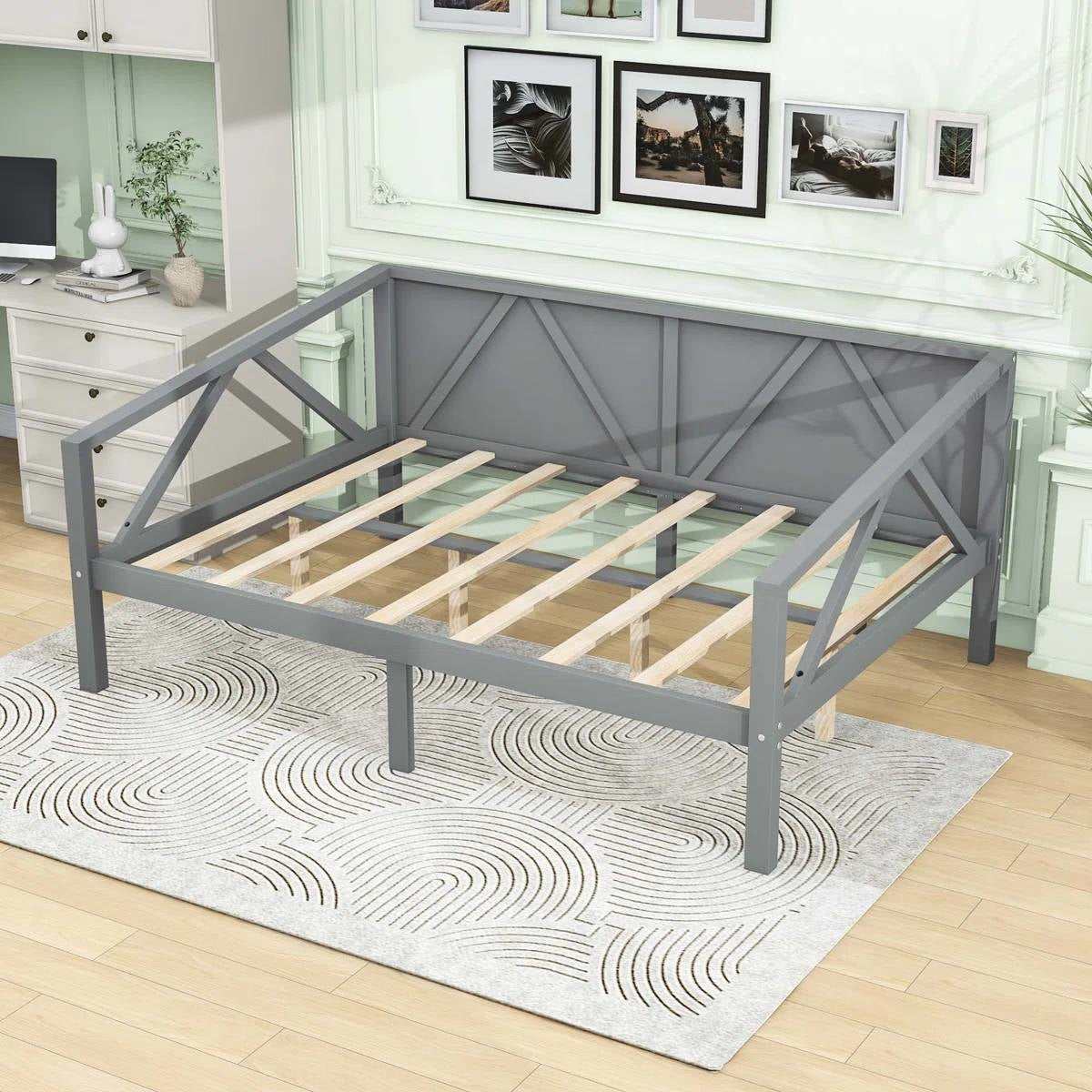 Full size Daybed in Grey Wood Finish-3