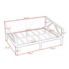 Full size Daybed in Grey Wood Finish-4