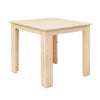 Wooden Outdoor Side Table, Natural Hemlock