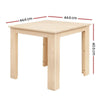 Wooden Outdoor Side Table, Natural Hemlock