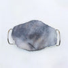 Gray Agate Quartz Serving Tray with Silver Loop Handles