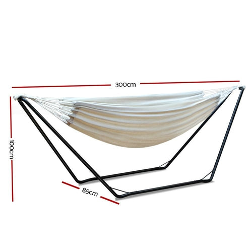 Hammock Bed with Steel Stand, Powder-Coated Frame