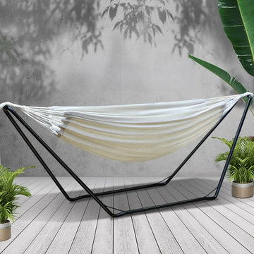 Hammock Bed with Steel Stand, Powder-Coated Frame