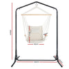 Outdoor Hammock Chair with Stand, Cream Hanging Swing Seat