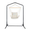 Outdoor Hammock Chair with Stand, Cream Hanging Swing Seat