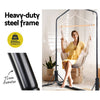 Hanging Hammock Chair with Stand and Pillow, Cream