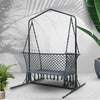 Macrame Hammock Chair with Stand, 2-Seater Grey