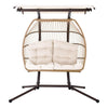 Coastal Double Pod Egg Swing with Canopy