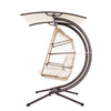 Coastal Double Pod Egg Swing with Canopy