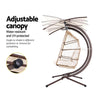 Coastal Double Pod Egg Swing with Canopy