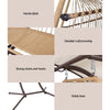 Coastal Double Pod Egg Swing with Canopy
