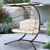 Coastal Double Pod Egg Swing with Canopy