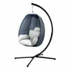 Hanging Egg Chair Swing Pod with Cushion & 360° Steel Stand